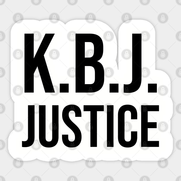 Ketanji Brown Jackson - KBJ Justice Sticker by UrbanLifeApparel